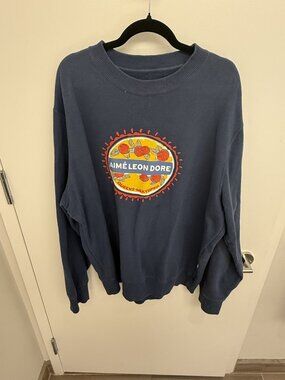 Aime Leon Dore Queens Crewneck Sweatshirt Navy XXL